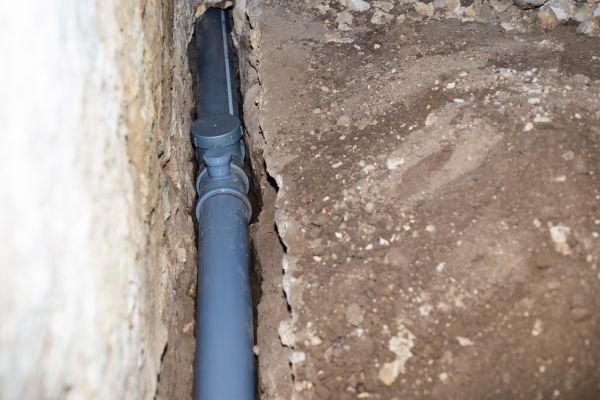 Drain Line Installation in Green Valley